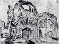 Ruinen der Barbarathermen vor 1611