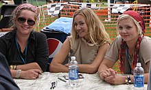 The band at an autograph session in 2010. From left: Stella, Sunniva & Greta Baskery autograph session.jpg