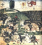 The Battle of Grunwald as depicted by Diebold Schilling ca. 1515