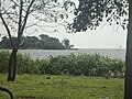 View of Lake Victoria from inside the Kisumu Impala Sanctuary