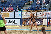 Deutsch: Beachhandball Europameisterschaften 2019 (Beach handball Euro); Tag 6: 7. Juli 2019 – Spiel um Platz Drei, Frauen, Kroatien-Niederlande 0:2 (14:23, 20:22) English: Beach handball Euro; Day 6: 7 July 2019 – Women's Bronze Medal Match – Croatia-Netherlands 0:2 (14:23, 20:22)