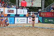 Deutsch: Beachhandball Europameisterschaften 2019 (Beach handball Euro); Tag 6: 7. Juli 2019 – Spiel um Platz Drei, Frauen, Kroatien-Niederlande 0:2 (14:23, 20:22) English: Beach handball Euro; Day 6: 7 July 2019 – Women's Bronze Medal Match – Croatia-Netherlands 0:2 (14:23, 20:22)