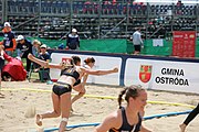 Deutsch: Beachhandball Europameisterschaften 2019 (Beach handball Euro); Tag 3: 4. Juli 2019 – Frauen, Hauptrunde Gruppe I, Ungarn-Niederlande 0:2 (20:23, 14:21) English: Beach handball Euro; Day 3: 4 July 2019 – Women Main Round Group I – Hungary-Netherlands 0:2 (20:23, 14:21)