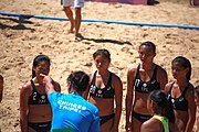 Deutsch: Beachhandball bei den Olympischen Jugendspielen 2018; Tag 4, 10. Oktober 2018; Mädchen, Vorrunde, Gruppe A - Ungarn-Chinese Taipei (Taiwan) 2:0 English: Beach handball at the 2018 Summer Youth Olympics at 10 October 2018 – Girls Preliminary Round Group A‎ – Hungary-Chinese Taipei 2:0