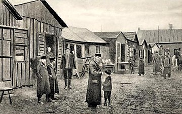 Le quartier juif populaire de Będzin avant la Première Guerre mondiale - 1912