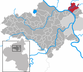 Läget för Bendorf i Landkreis Mayen-Koblenz