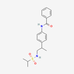 N-[4-[1-(propan-2-ilsulfonilamino)propan-2-il]fenil]benzamid