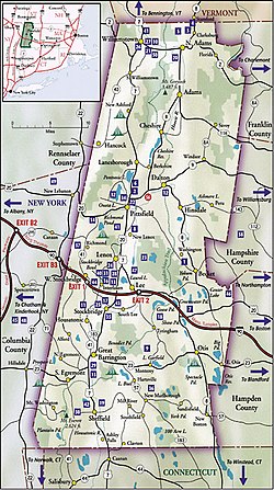 Map of Berkshire County