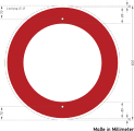 Bild 201 Verkehrsverbot für alle Fahrzeuge (Bildtafel von 1979 bis 1990)