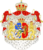 Грбот на Џозефина како кралица на Шведска и Норвешка
