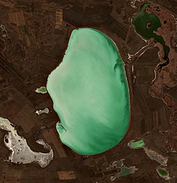 Jezero ze satelitu Sentinel 2 (2021)