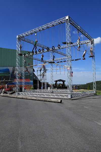 Rope climbing at the Alpine Center Bottrop, built by insight-out, Germany