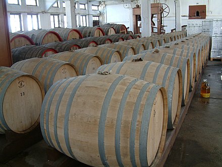 Wine barrels in Samos