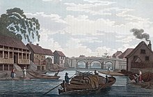 Bridge at Vaterland in Christiania (Oslo), Norway, by John William Edy