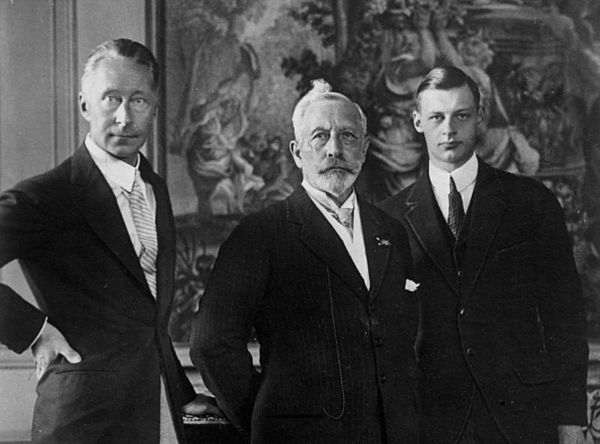 With his father and grandfather in 1927