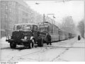 Straßenbahnstau auf der Dimitroffstraße, November 1965