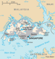 Singapurren mapa.