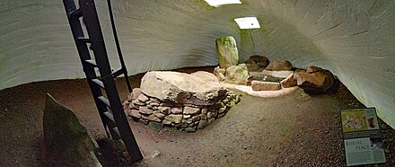 Burial chamber within Cairnpapple Hill