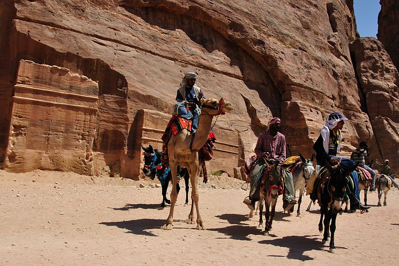 File:Camel rider Petra, Jordan (6147626753).jpg