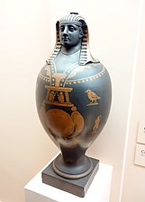 Canopic jar, by Wedgwood, c.1773, earthenware and encaustic, Brooklyn Museum, New York City[4]