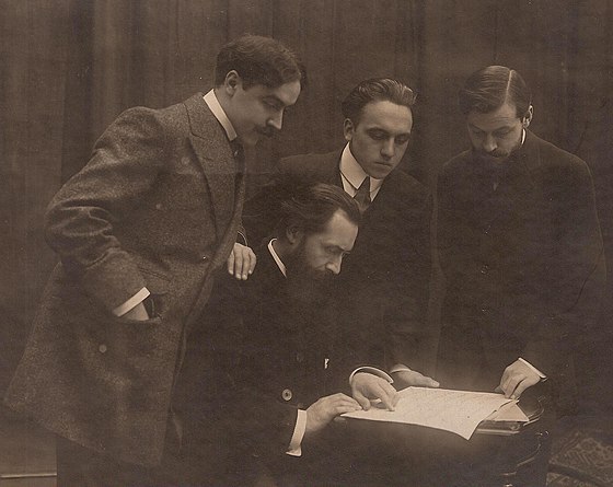 Henri Casadesus, Lucien Capet, Marcel Casadesus, Maurice Hewitt (l. to r.) Capet.jpg