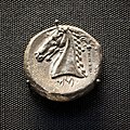 Carthago - 330-300 BC - silver tetradrachm - head of horse and date palm - head of Tanit - London BM 1987-0649-307