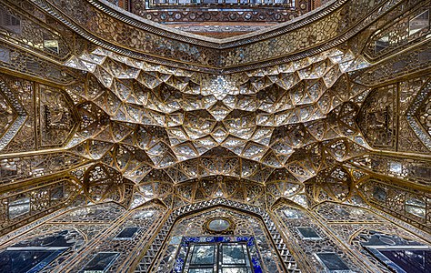 Ceiling of Chehel Sotun throne room, Isfahan