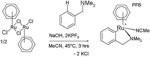 Cyclometallation met een gesubstitueerd benzylamine