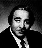 Black-and-white photograph of Representative Rangel at an earlier age