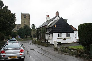 Checkley village in Staffordshire, UK