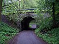 Čeština: Chlumec-Stradov, okres Ústí nad Labem. Podjezd pokračování Skřivánčí ulice u nádraží Chlumec u Chabařovic. English: Chlumec-Stradov, Ústí nad Labem District, Ústí nad Labem Region, Czech Republic. A railway bridge near the train station Chlumec u Chabařovic. Camera location 50° 42′ 09″ N, 13° 55′ 27.8″ E    View all coordinates using: OpenStreetMap