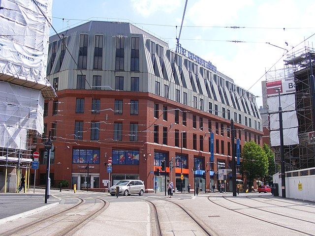The bank's headquarters on Balloon Street, Manchester