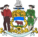 Coat of arms of Delaware.