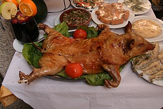 <span class="mw-page-title-main">Roast pig</span> Index of articles associated with the same name