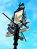 The Cock sign in Sutton, London