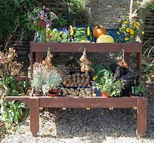 Cogges Manor Farm - display of vegetables grown by volunteers Cogges Manor Farm - display of vegetables grown by volunteers.jpg