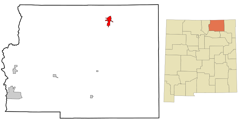 File:Colfax County New Mexico Incorporated and Unincorporated areas Raton Highlighted.svg