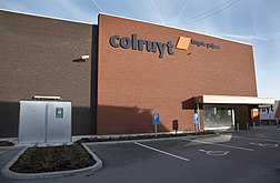 Supermarché Colruyt de Ninove en Flandre-Orientale, en Belgique.