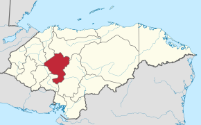 Poziția localității Comayagua