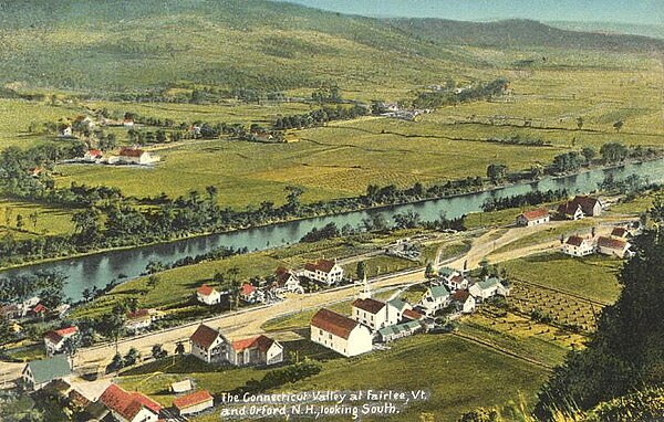 Connecticut River Valley c. 1907, with Orford from Fairlee, Vermont