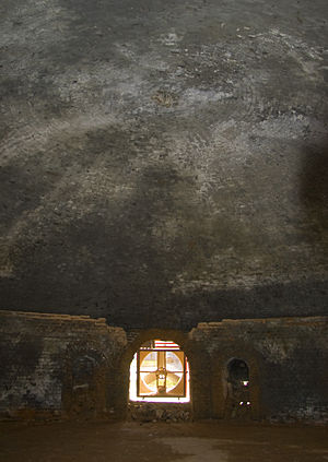 Interior of kiln Continental Clay Brick Plant WV2.jpg