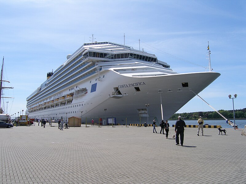 File:Costa Pacifica in Klaipėda's Cruise Ship Terminal.jpg