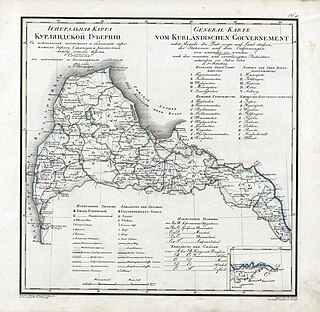 <span class="mw-page-title-main">Courland Governorate</span> 1795–1918 unit of Russia