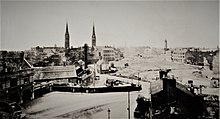 Demolition work in central Coventry in 1936 Coventry being redeveloped in 1936.jpg