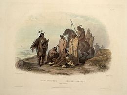 Crow tribe members. The Crow and Shoshoni allies prevented Crook from being surprised and possibly suffering a catastrophic defeat. Crow indians 0013v.jpg