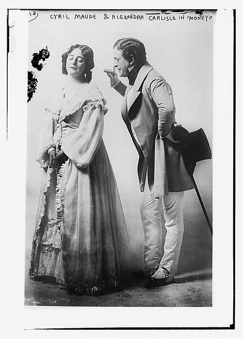 Alexandra Carlisle and Cyril Maude in the 1911 Drury Lane revival of Money