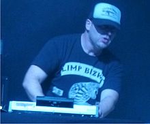 DJ Lethal performing with Limp Bizkit. (July 2011)