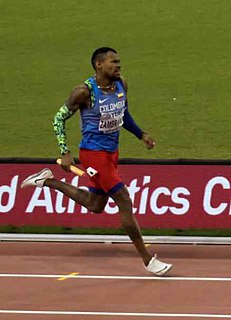 Anthony Zambrano Colombian sprinter