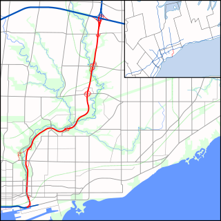 Don Valley Parkway Highway in Toronto