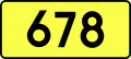 Voivodeship Road 678 қалқаны}}